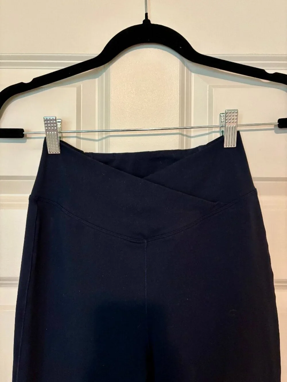 Halara Crossover Flare Leggings Deep Navy High Waisted • Size S - Picture 3 of 6
